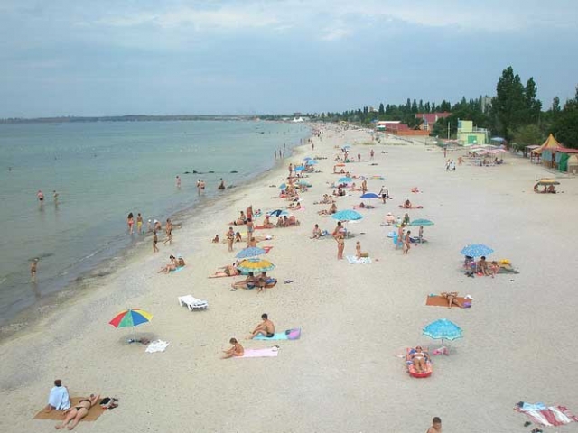 Пляж в Koblevo
